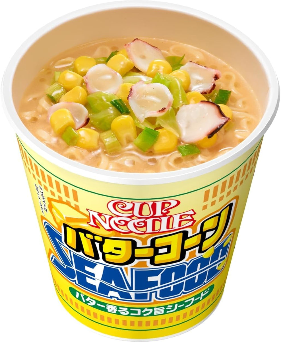 Nissin Cup Noodles Butter Corn Seafood Big 日清 カップヌードル バターコーンシーフード ビッグ ...