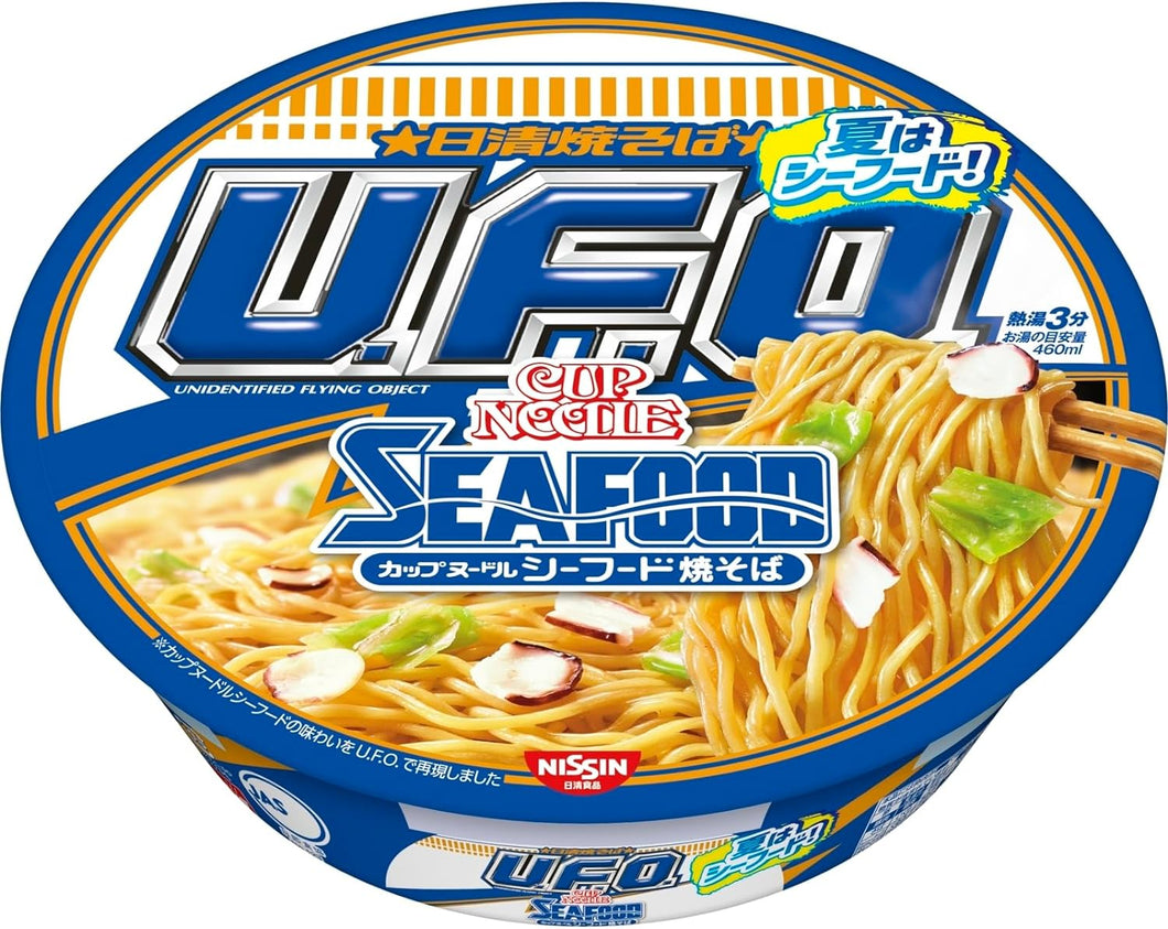 Nissin UFO Seafood Yakisoba 日清焼そばU.F.O. カップヌードルシーフード焼そば, 12 bowls/servings