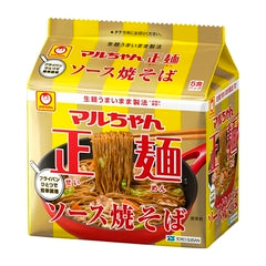 Maruchan Seimen Sauce Yakisoba マルちゃん 正麺 ソース焼そば, 6 packs, 30 servings