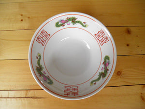 Three Red Dragon Ramen Bowl Set - 4 bowls