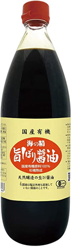 Uminosei Organic Umashibori Soy Sauce 海の精 国産有機 旨しぼり醤油, 1L