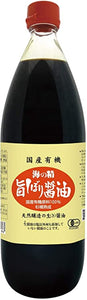 Uminosei Organic Umashibori Soy Sauce 海の精 国産有機 旨しぼり醤油, 1L