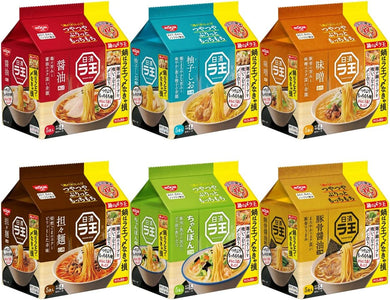 Nissin RAOH Variety Set 日清ラ王 バラエティー, 6 packs, 30 servings