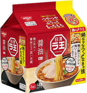 Nissin RAOH Shoyu 日清ラ王 醤油, 6 packs, 30 servings