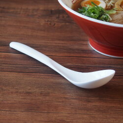 Renge Ramen Spoon Type B, white - 4 spoons