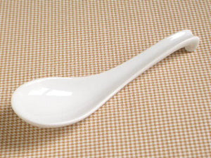 Renge Ramen Spoon Type C, white - 4 spoons